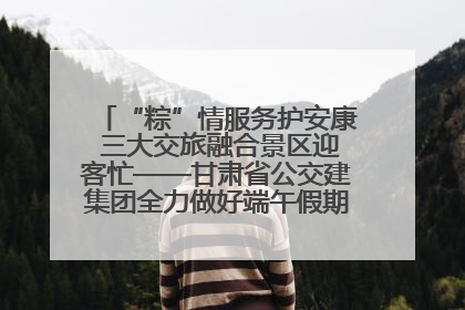 “粽”情服务护安康 三大交旅融合景区迎客忙——甘肃省公交建集团全力做好端午假期景区运营工作